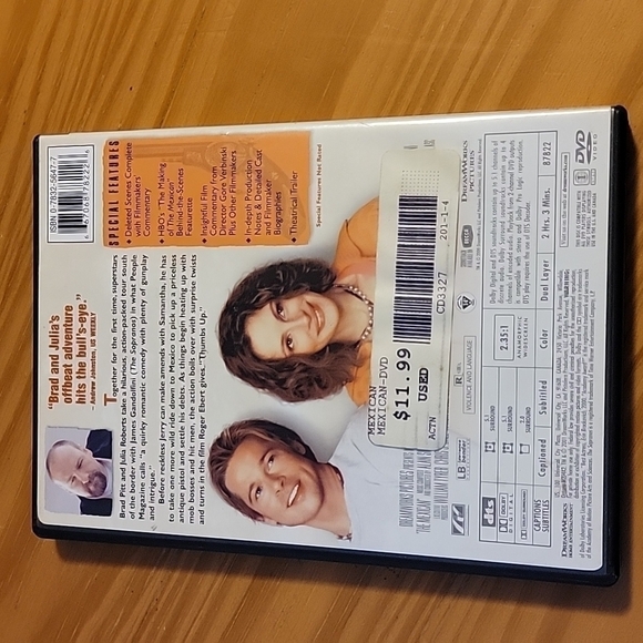 The Mexican with Brad Pitt and Julia Roberts, DVD - Picture 2 of 3